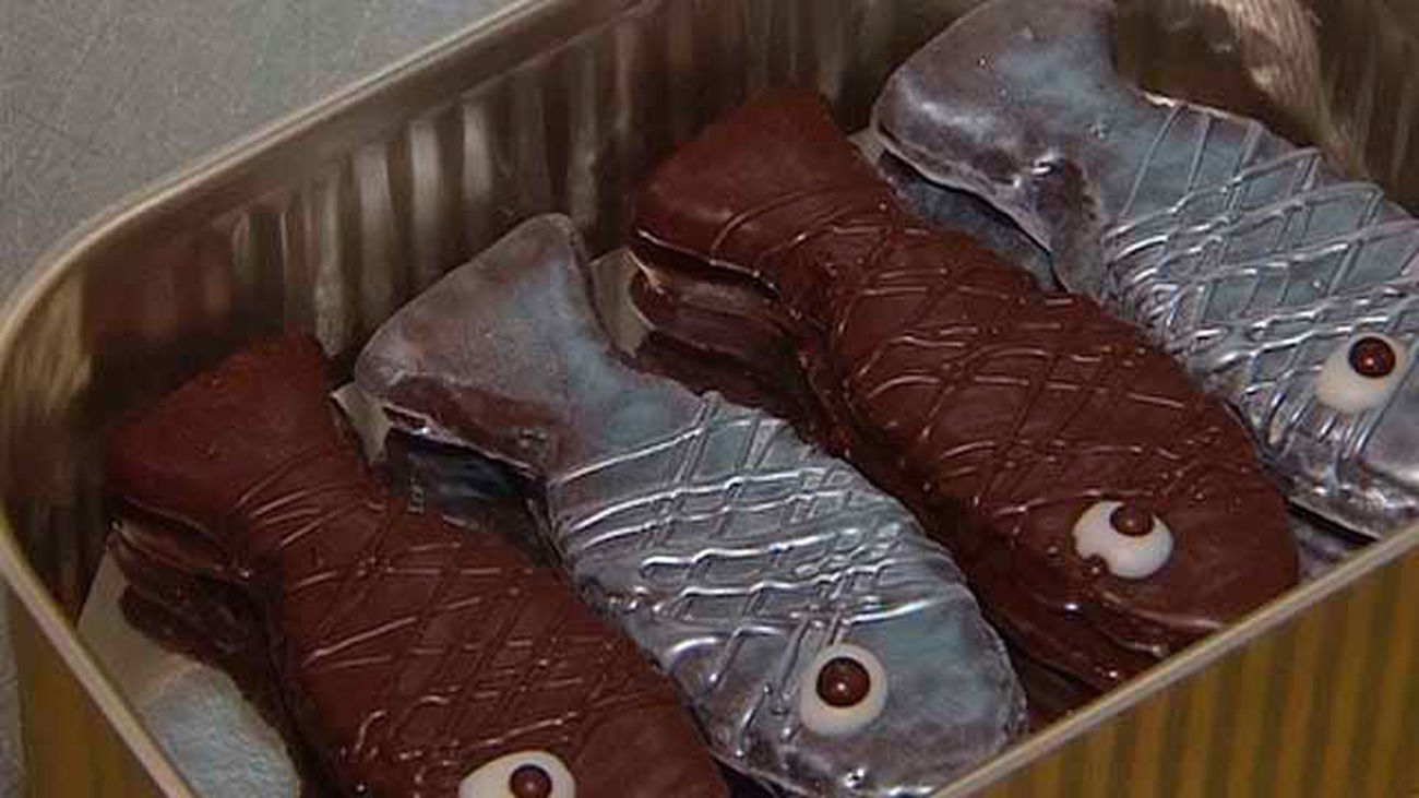 Sardinas de chocolate de Carnaval