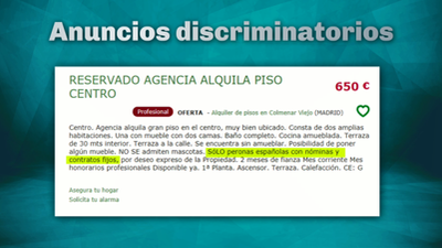 Analizamos varios anuncios discriminatorios en la red