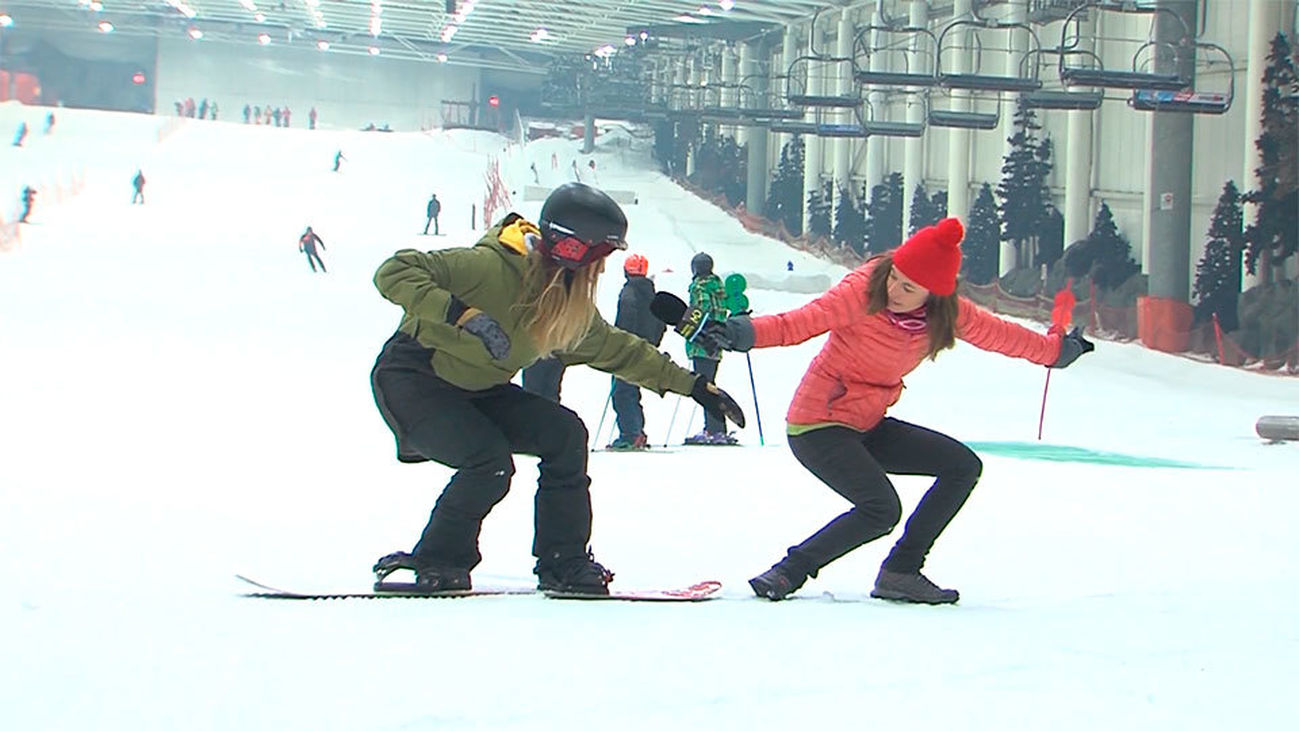Débora Morales, campeona madrileña del Snowboard Cross