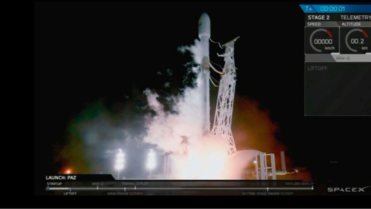 Despega con éxito 'Paz', el primer satélite español de observación de la Tierra