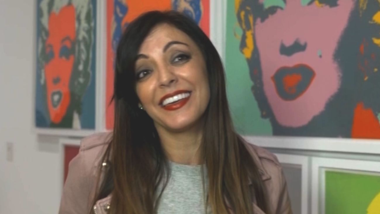 Hablamos con Merche en la exposicicón de Warhol