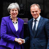 May subraya a Tusk su firme compromiso para evitar una frontera con Irlanda