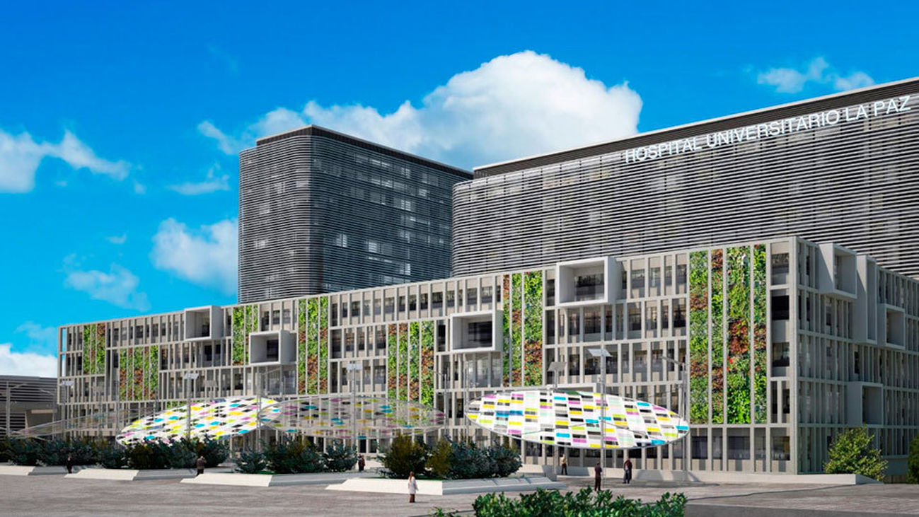 Recreación digital del nuevo Hospital de la Paz