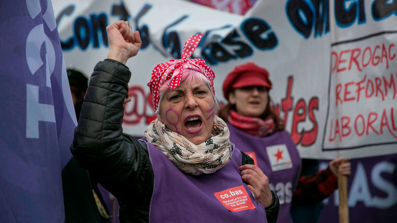 Más de 170.000 personas han recorrido las calles de la ciudad en las manifestaciones del Día de la Mujer