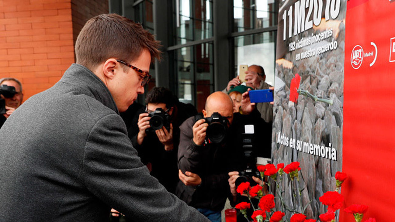 Errejón ve "incomprensible" que las víctimas del 11-M  tengan que seguir reclamando ayudas