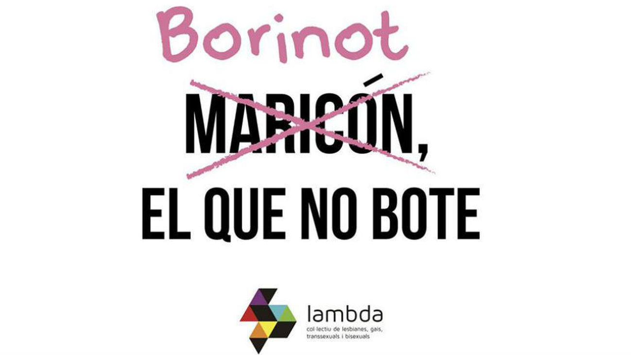 El mundo fallero se suma a la campaña 'Borinot  el que no bote' de Lambda contra la LGTBfobia