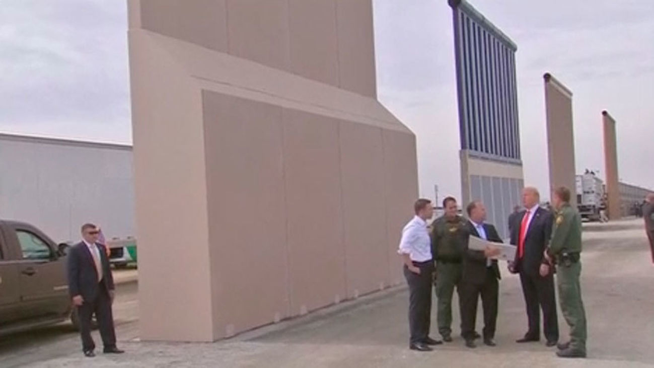 Trump quiere un muro con México "lo más grande posible" y que permita ver el otro lado