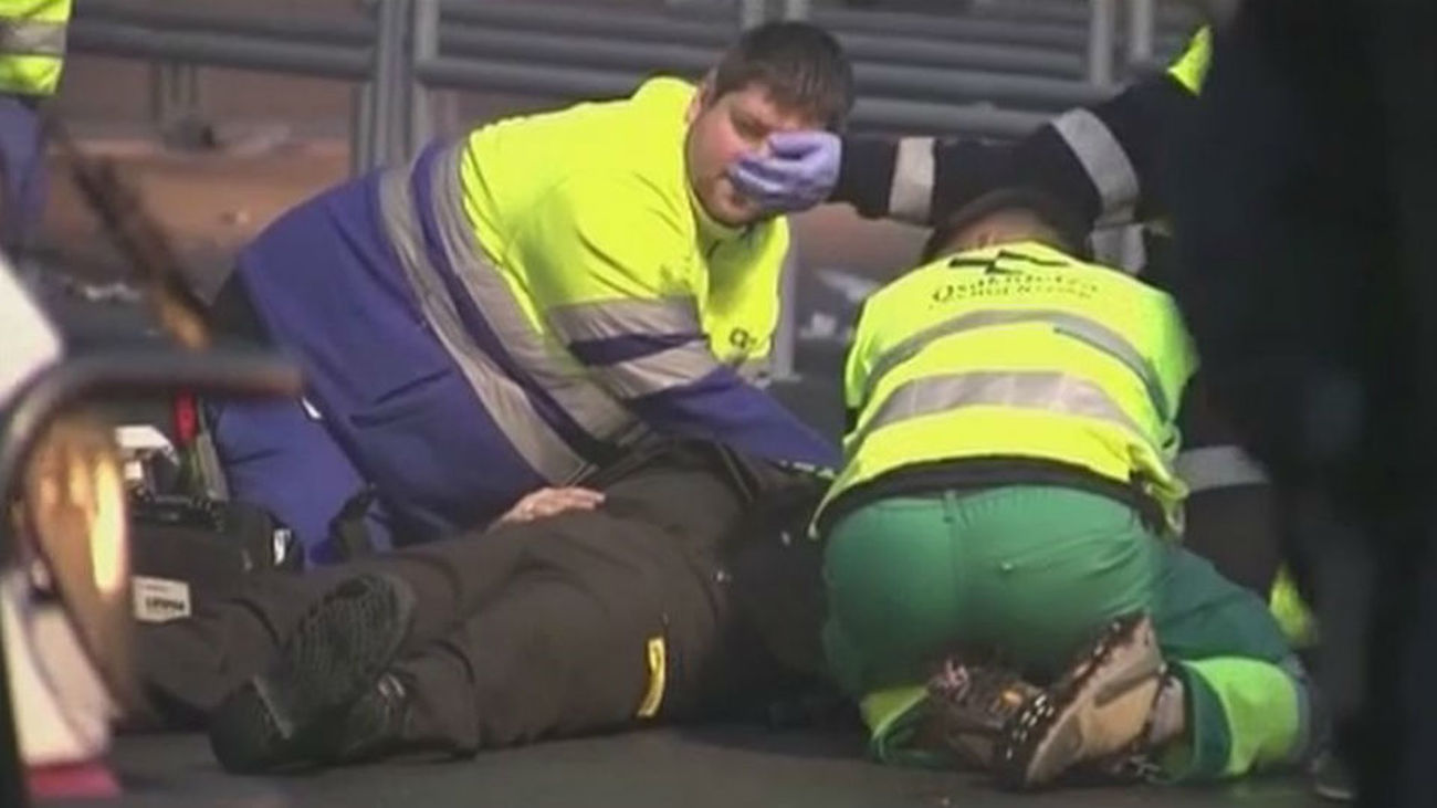 Policía herido en los incidentes de Bilbao