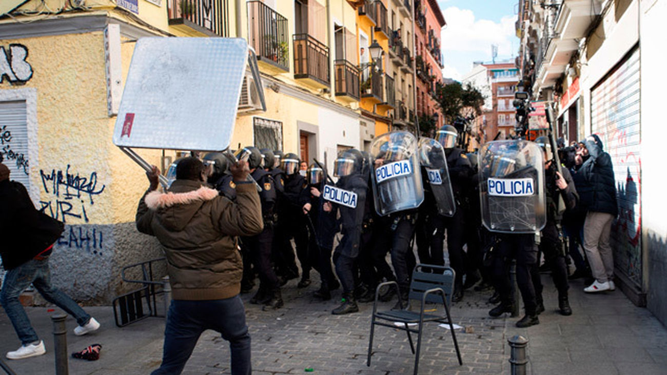 Disturbios en Lavapiés