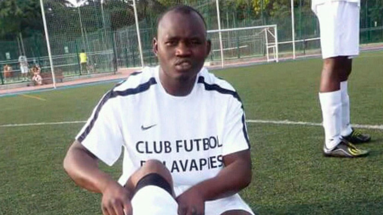 Mbayé y su pasión, el fútbol