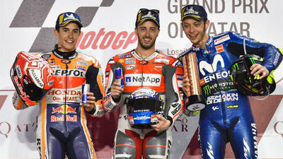 GP Catar: Dovizioso, Bagnaia y Martín se reparten las victorias