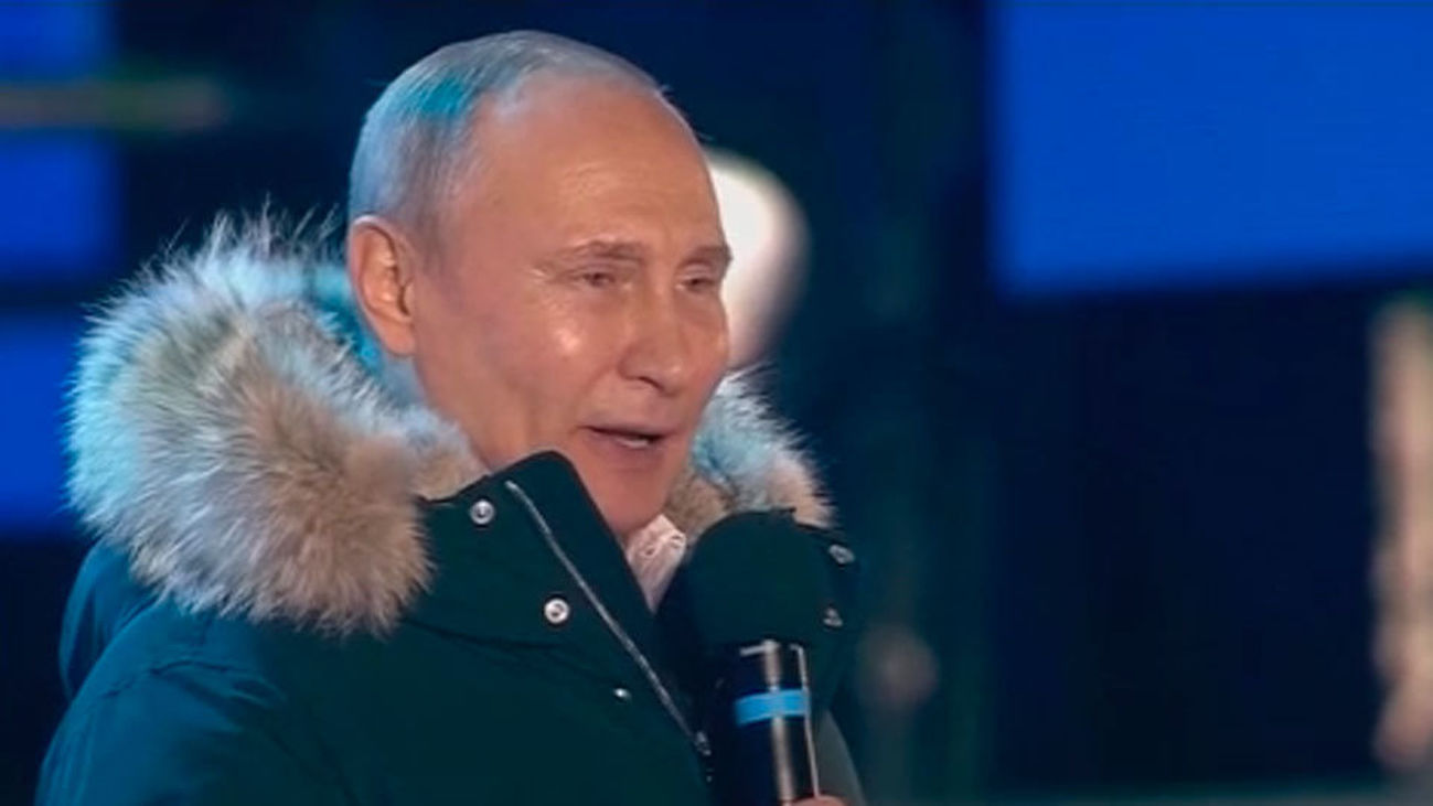 Putin arrasa en las elecciones y estará 6 años más en el poder en Rusia