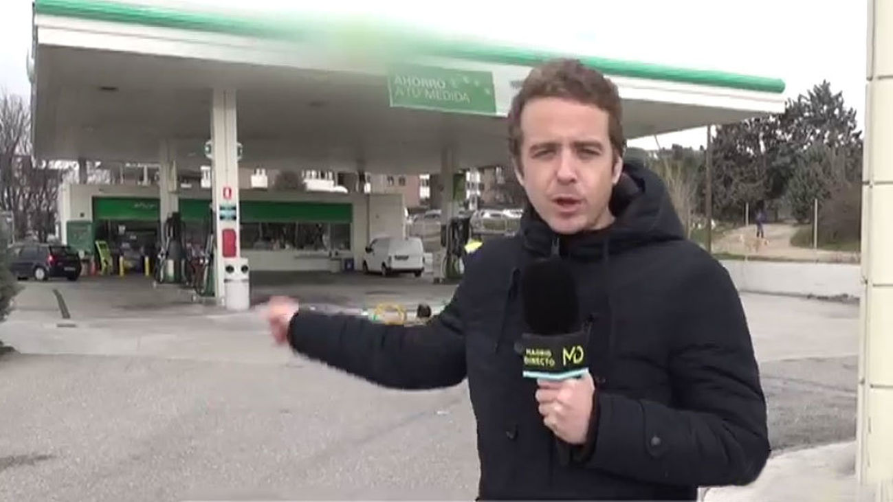 Una decena de conductores repostan agua en lugar de gasolina en Collado Villalba