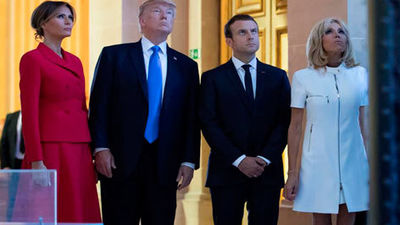 Macron y Trump celebran la "fuerte reacción internacional" contra Rusia