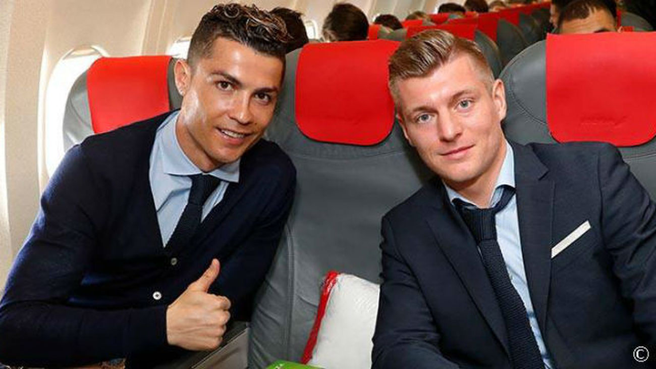 El Real Madrid ya está Turín con toda su plantilla