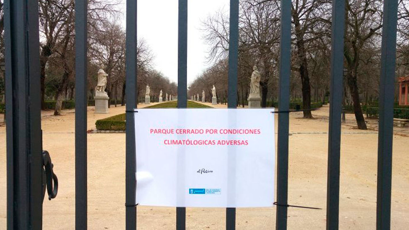 El Retiro seguirá cerrado hasta el viernes 6 de abril