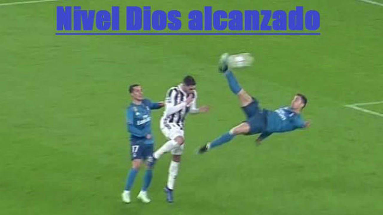 Cristiano y su chilena, protagonistas en los memes