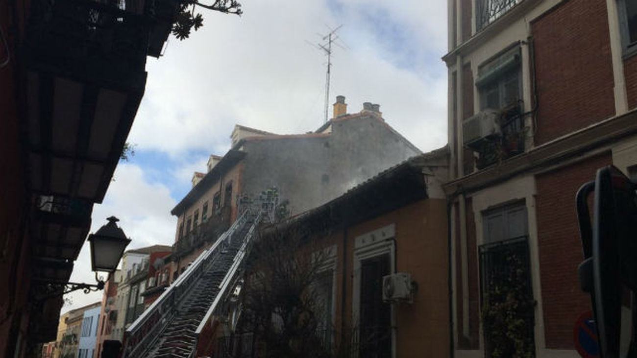 Actuación de los bomberos