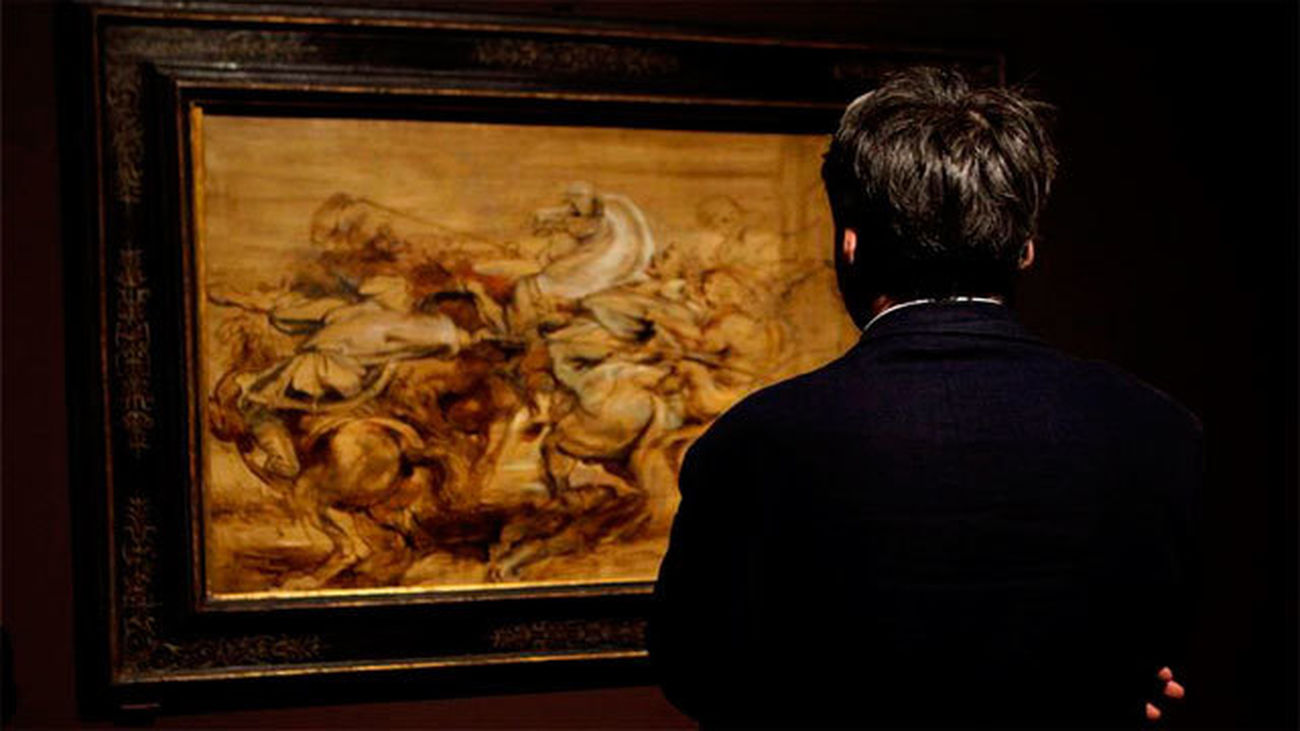 Uno de los bocetos de Rubens expuestos en el Prado