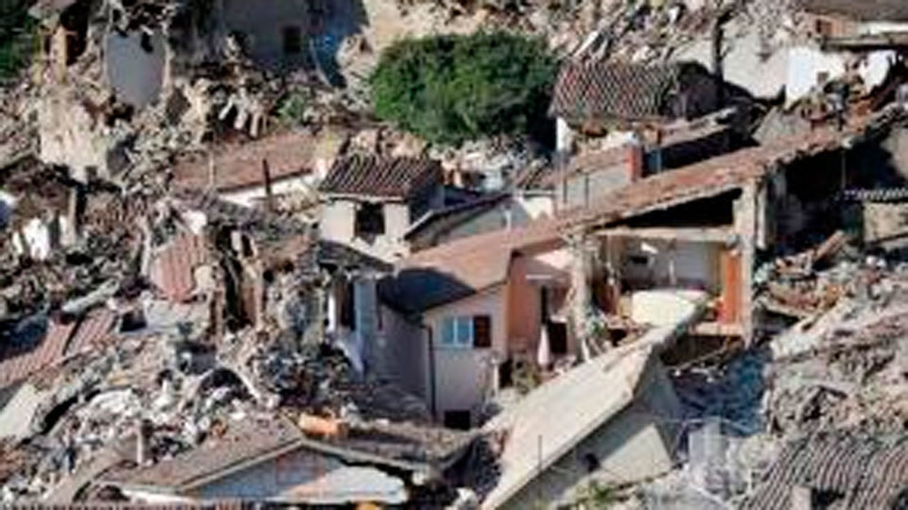 La localidad italiana de Amatrice quedó devastada en un terremoto