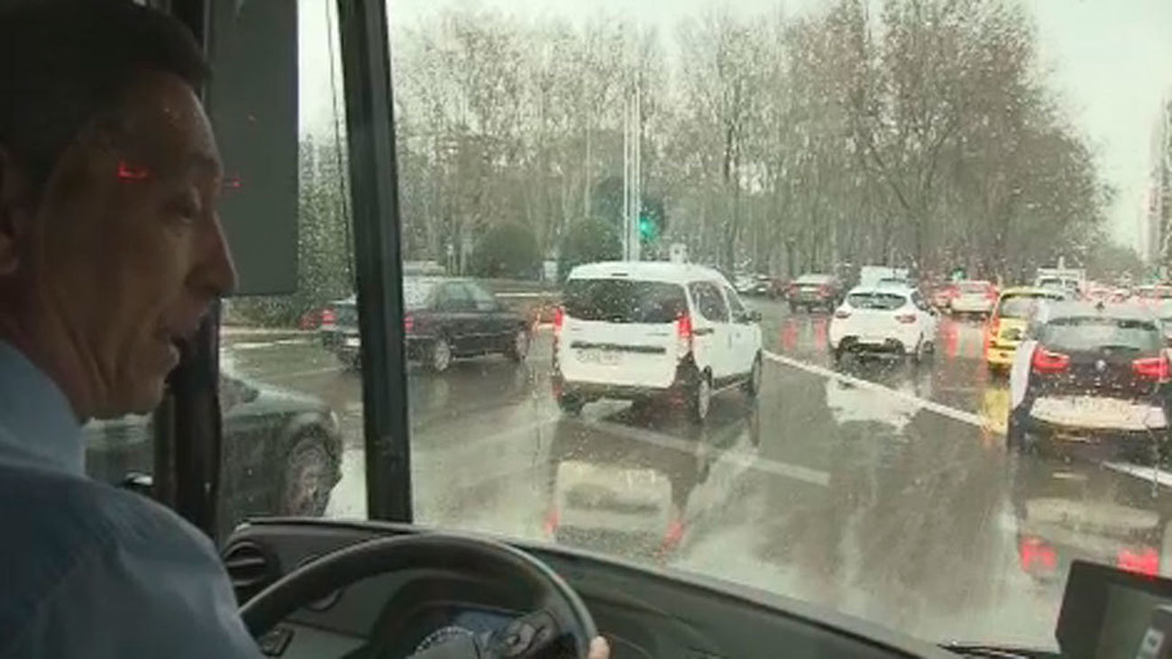 Los nervios de acero de los conductores de los autobuses de la EMT