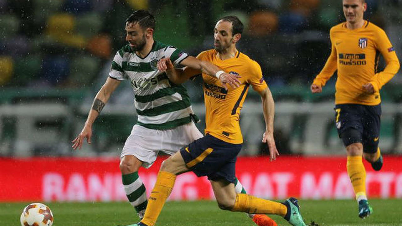 1-0. El Atlético pierde en Lisboa pero se mete en semifinales