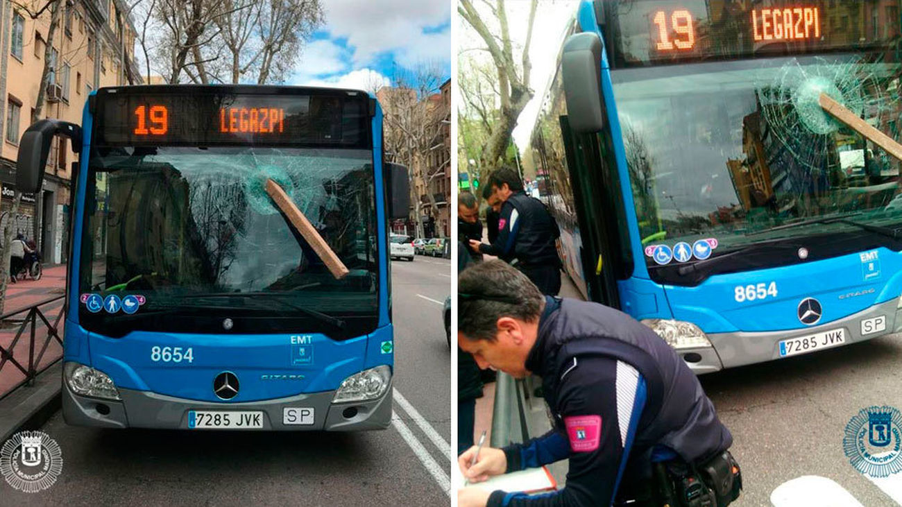 Agresión al conductor de un autobús
