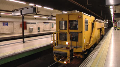 Trabajos de mantenimiento y puesta a punto en el metro