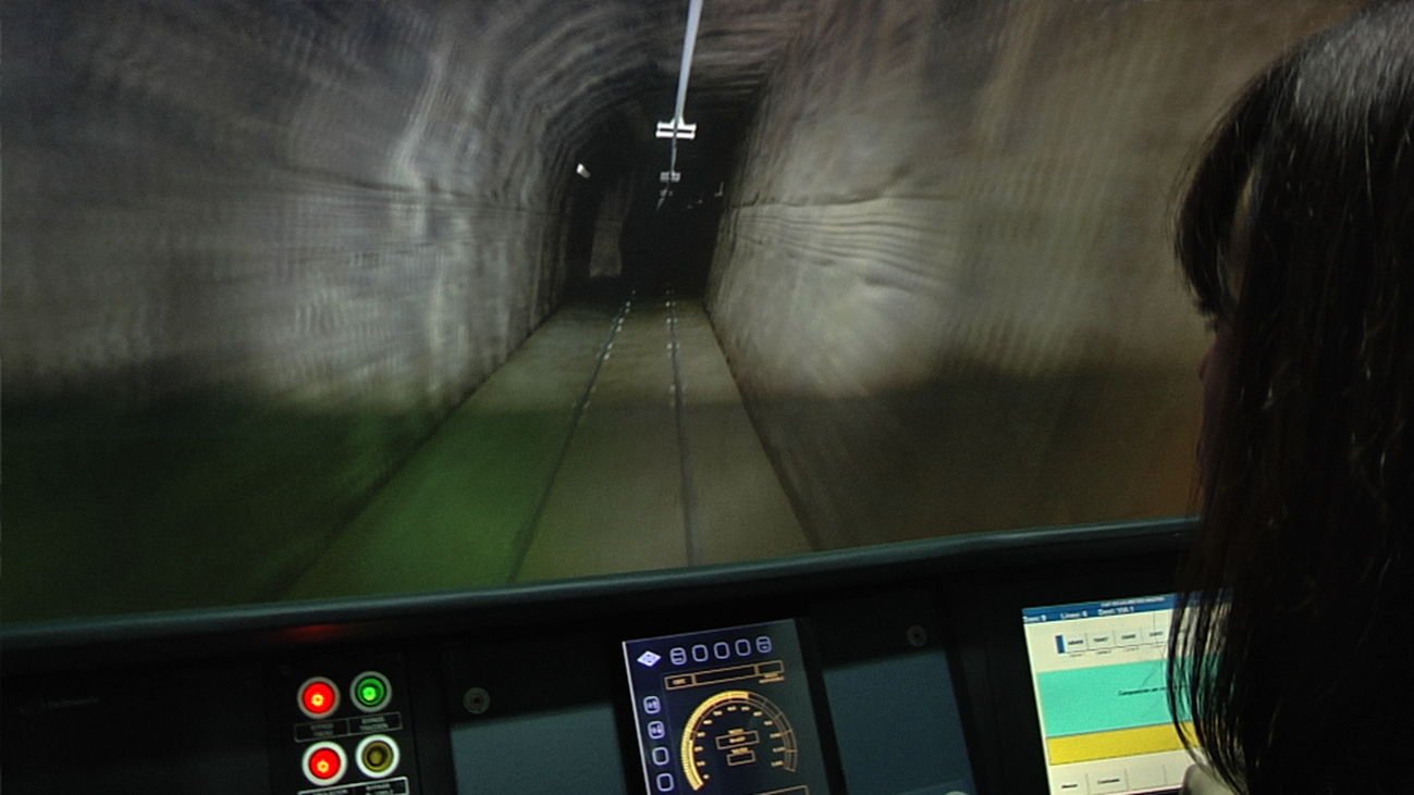 El simulador de tren. Así se conduce un convoy