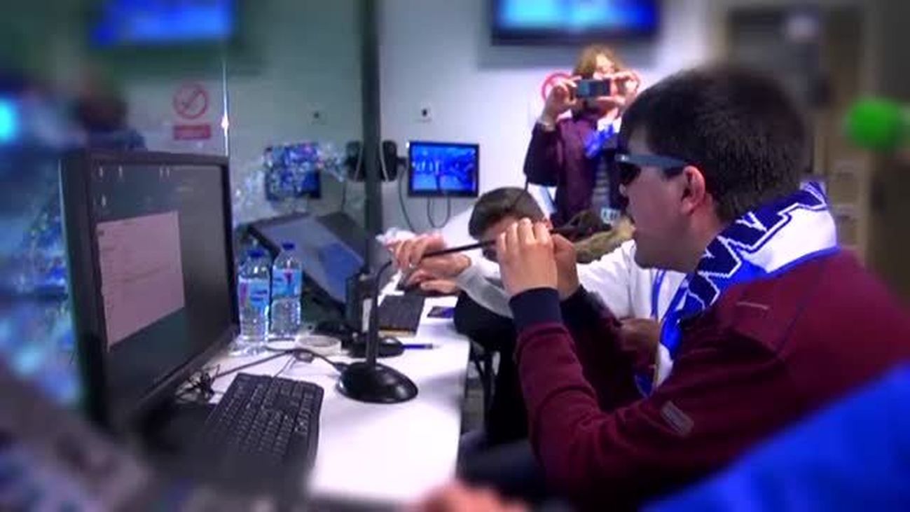 Juan Antonio, ciego de amor por el Málaga