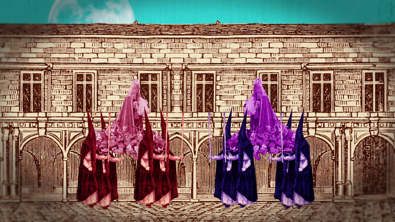 La procesión El rosario de la Aurora pasaba por Tirso de Molina