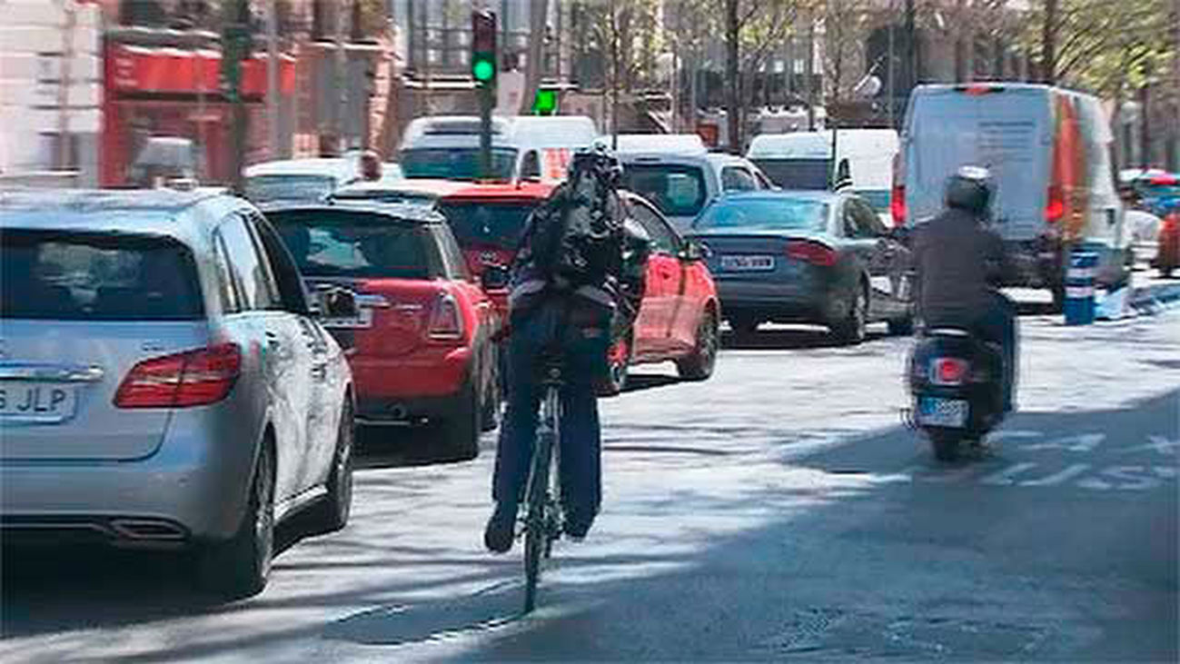 Por Madrid en bicleta