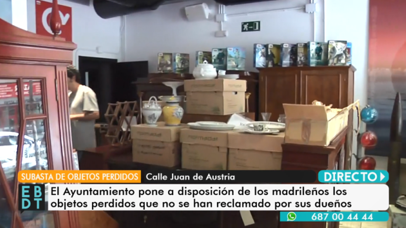 Objetos perdidos a subasta