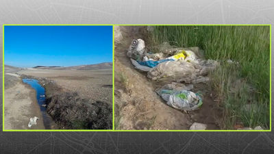 Vertido de lixiviados y toneladas de plásticos en los alrededores de vertedero de Pinto