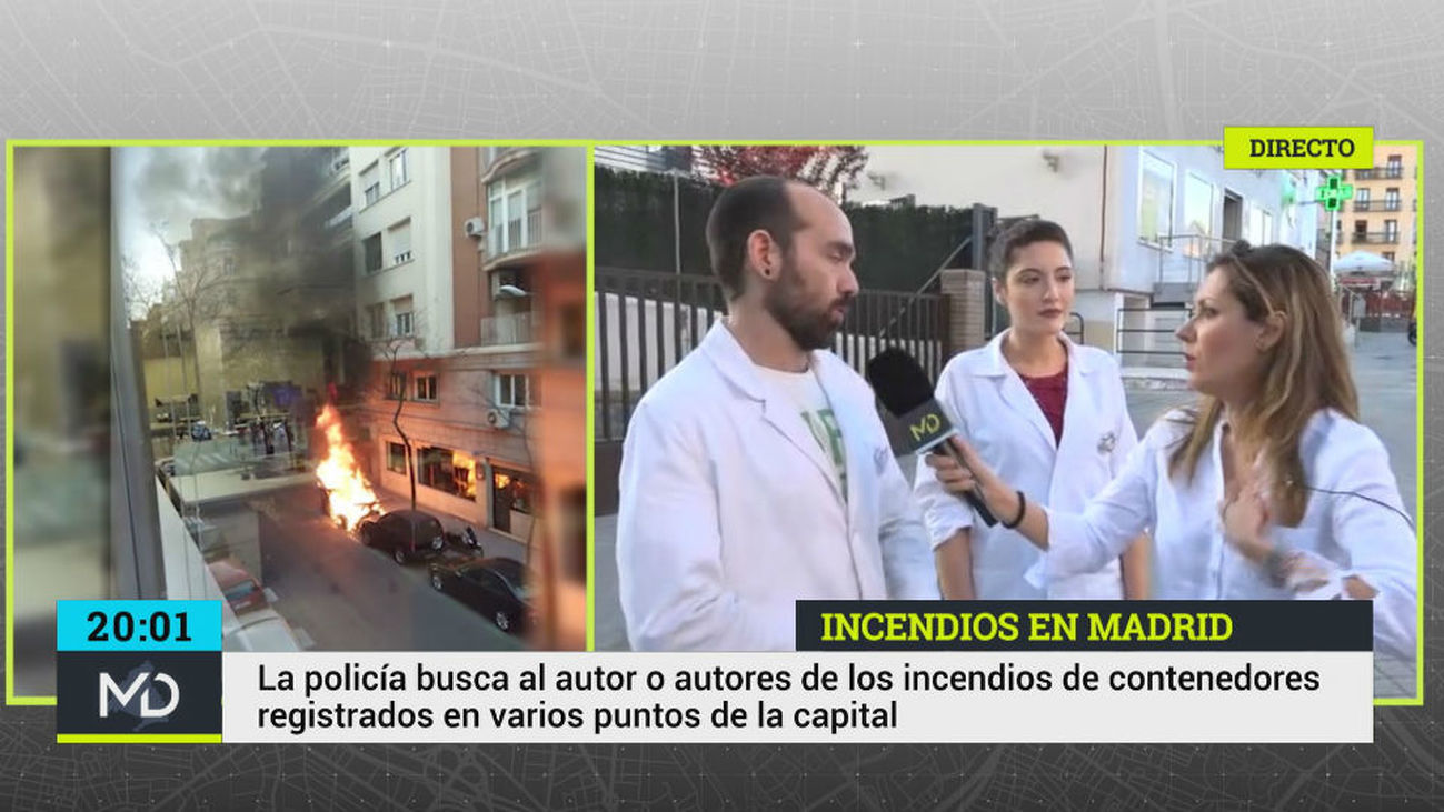 Buscan al responsable de los incendios de contenedores en la capital