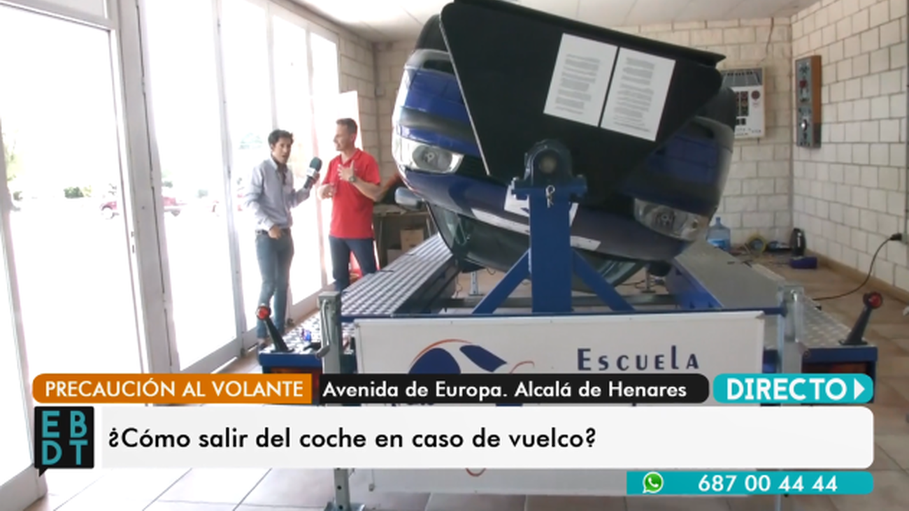 ¿Cómo salir del coche en caso de vuelco?