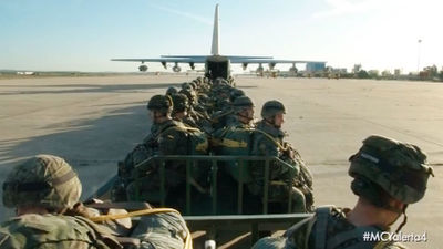 Acompañamos a la Bripac en un salto de entrenamiento