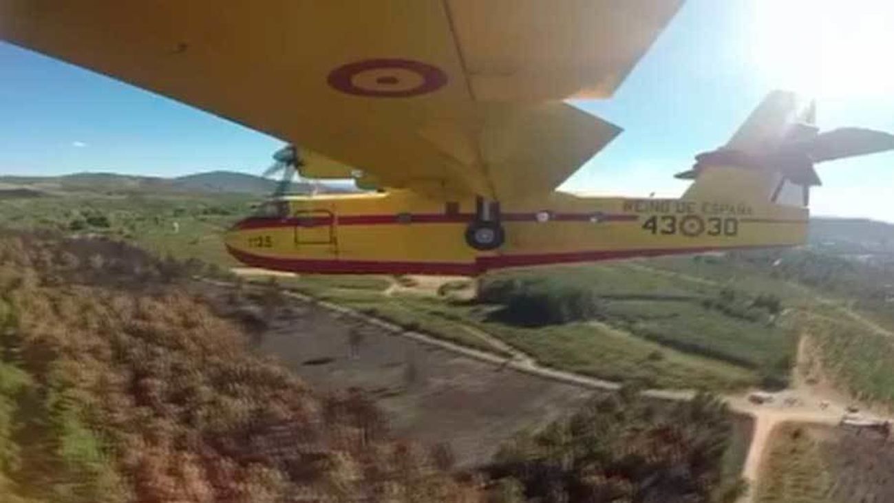 El GERA lucha contra los incendios