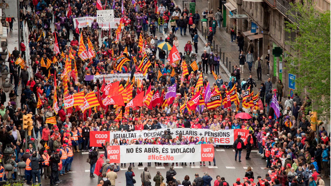 Más de 70 manifestaciones en toda España por la igualdad y las pensiones dignas