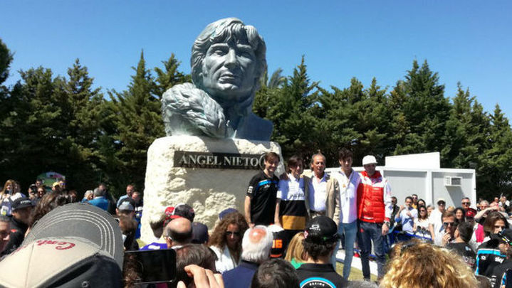 Un busto de Ángel Nieto preside el ya Circuito de Jerez