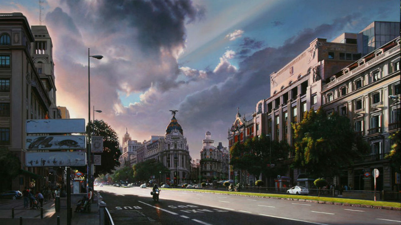 Nubes de primavera sobre Madrid