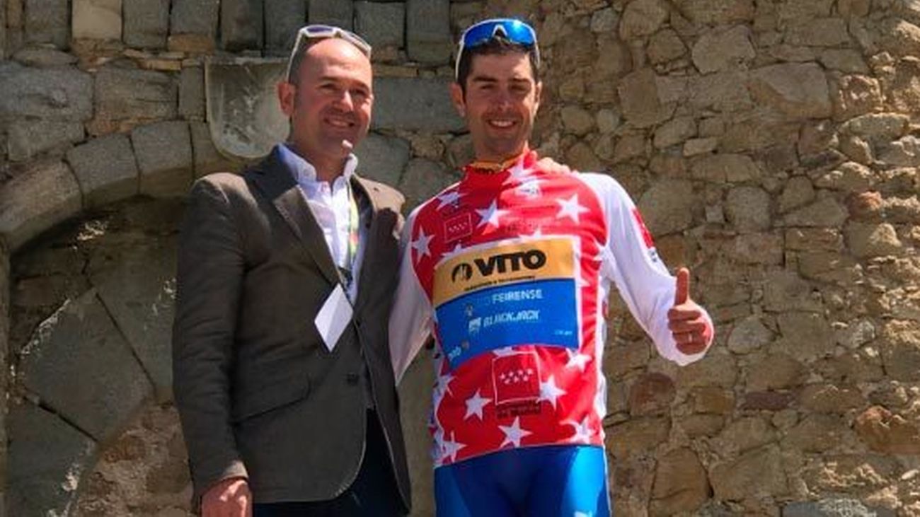 Edgar Pinto, ganador de la primera etapa de la Vuelta a Madrid