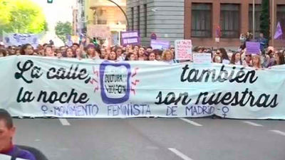 Miles de mujeres protestan en Madrid contra la sentencia de la Manada