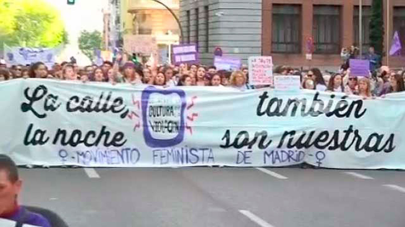 Miles de mujeres protestan en Madrid contra la sentencia de la Manada