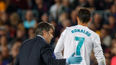Cristiano Ronaldo, esguince leve de tobillo