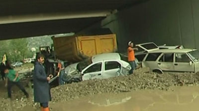 Seis heridos por las inundaciones en Ankara