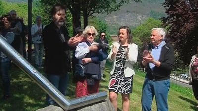 Homenaje en Andoain a López de Lacalle asesinado por ETA hace 18 años