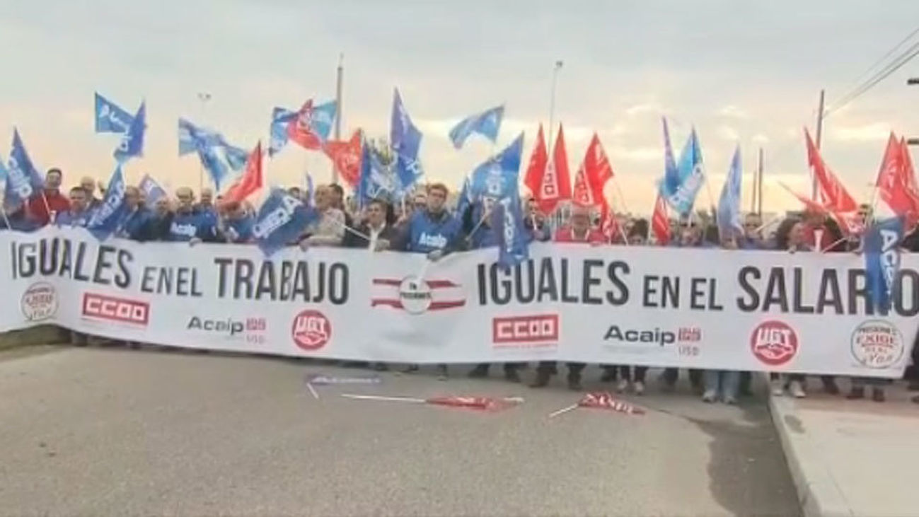 Los funcionarios de prisiones protestan por falta de personal y discriminación salarial