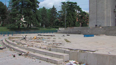 El Arco de la Victoria, en un estado lamentable