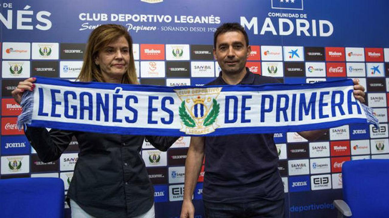 Victoria Pavón y Asier Garitano